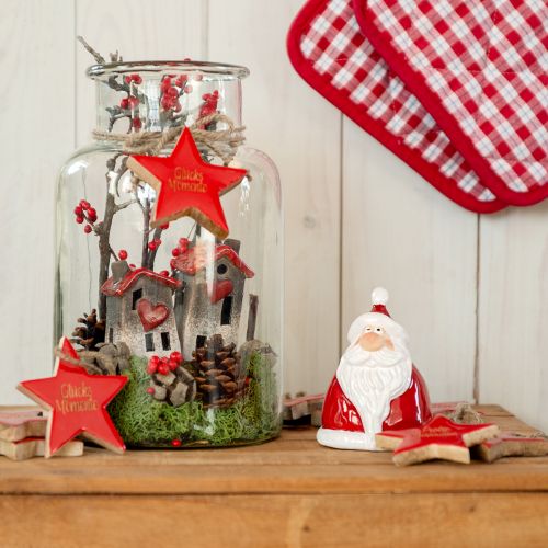 Weihnachtsmann-Figur in Rot 13 cm – Ideale Weihnachtsdekoration für eine festliche Atmosphäre – 2St