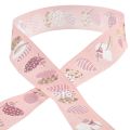 Floristik24 Geschenkband Ostern Dekoband Ostereier Rosa 40mm 20m