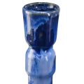 Floristik24 Deko Vase Keramik Blau Grün Braun Ø8cm H18,5cm 3St