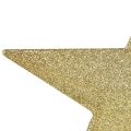 Floristik24 Glitzernde goldene Baumspitze 19cm Ø – bruchfest und funkelnd, Ideal für festliche Weihnachtsbäume