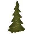 Floristik24 Künstlicher Weihnachtsbaum Tannenbaum Tanne Grün beflockt 45cm