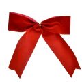 Floristik24 Samtschleife Schleife Rot 5,5cm breit Weihnachtsschleife outdoor-geeignet 18×18cm 10St