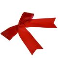 Floristik24 Samtschleife Schleife Rot 5,5cm breit Weihnachtsschleife outdoor-geeignet 18×18cm 10St